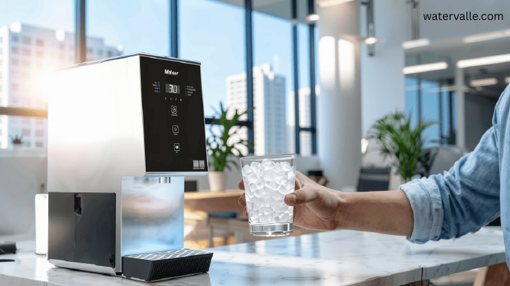 water dispenser with ice maker